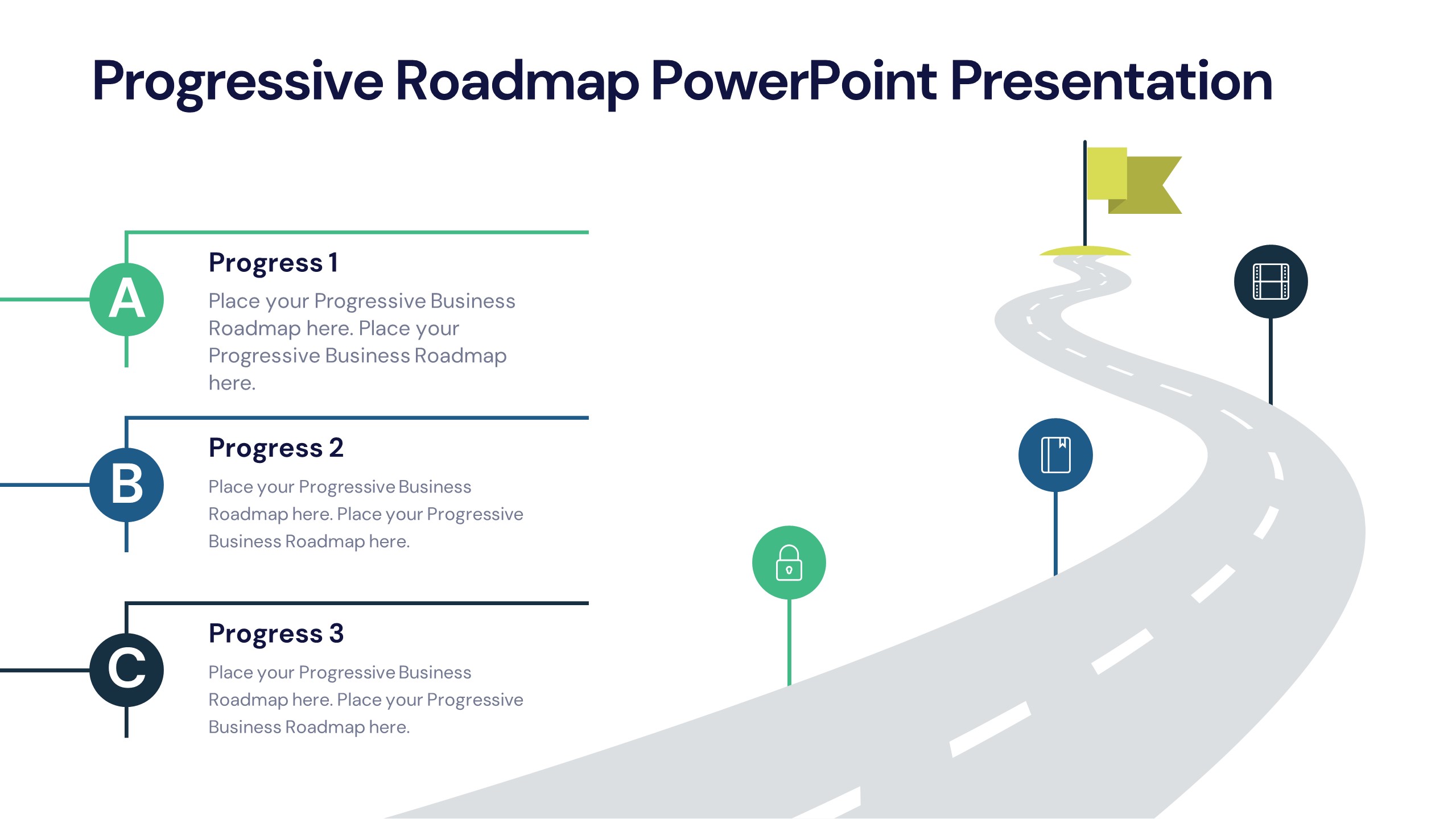 Progressive Roadmap PowerPoint Presentation