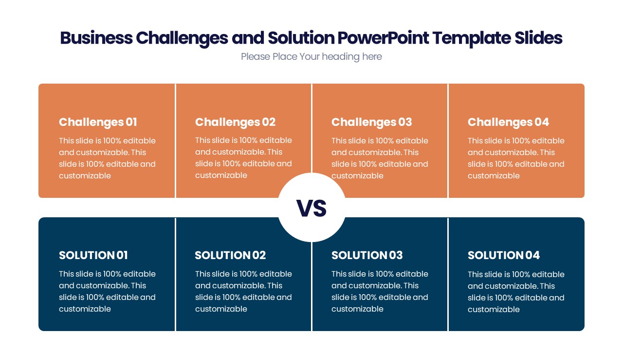 Business Challenges and Solution PowerPoint Template Slides