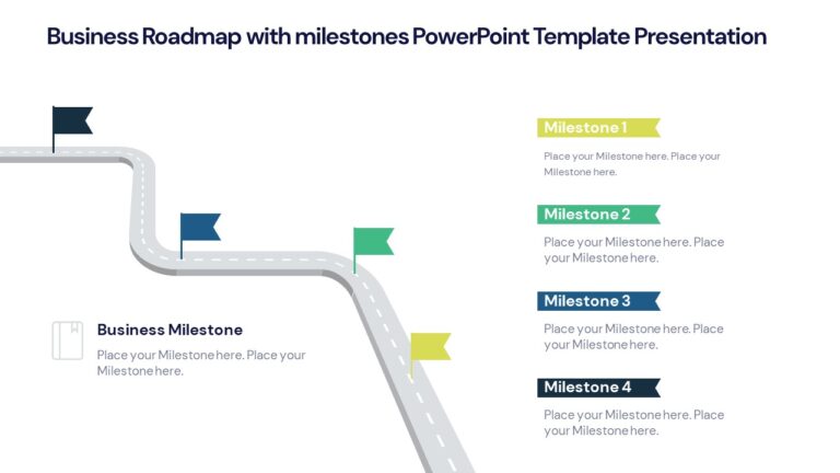 Information Technology Roadmap PowerPoint Template with Action Plan ...