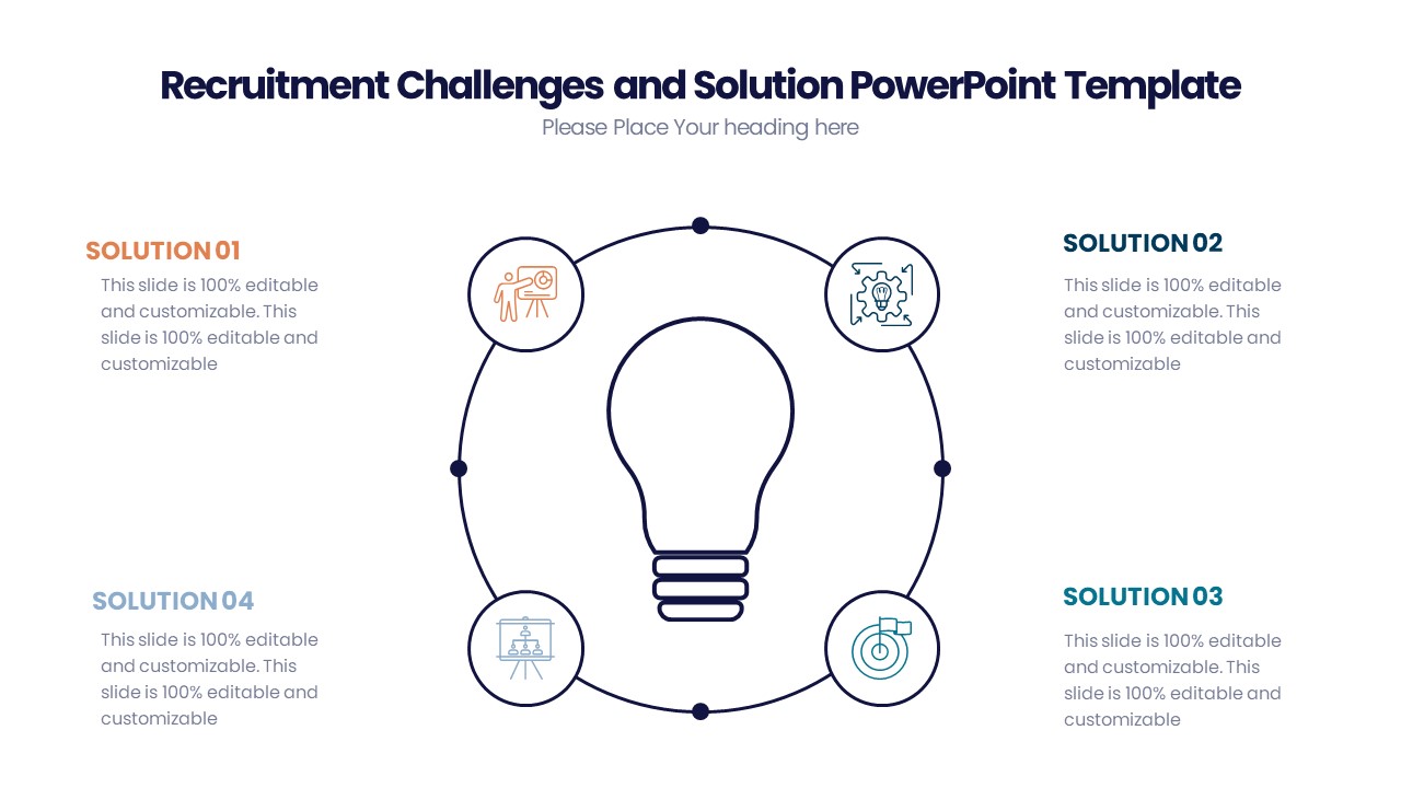 Recruitment Challenges and Solution PowerPoint Template