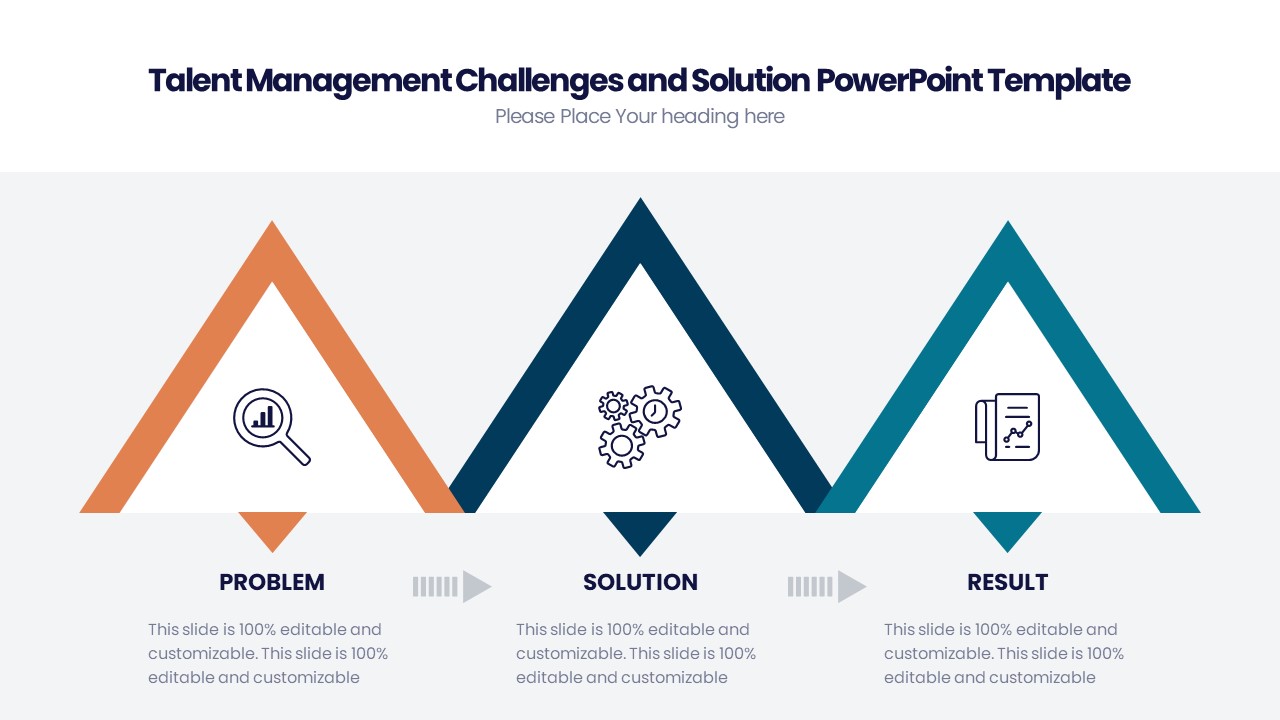 Talent Management Challenges and Solution PowerPoint Template
