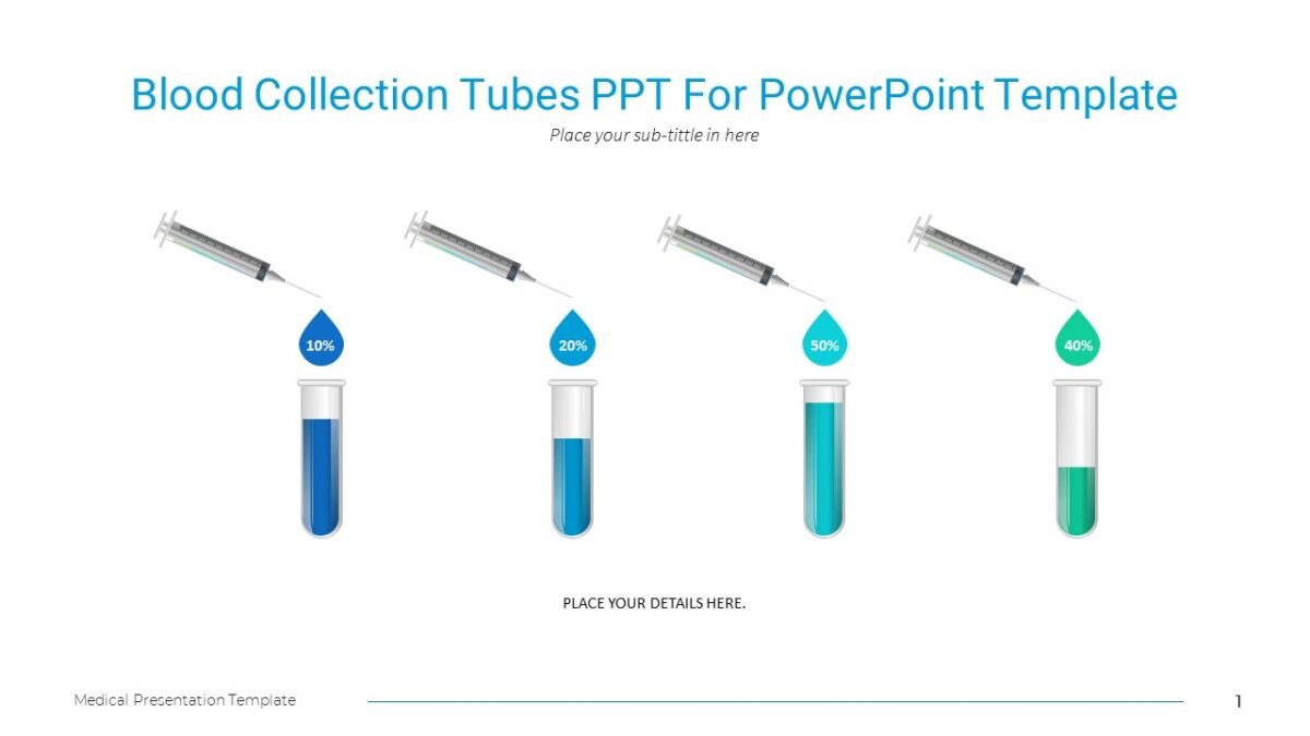 Blood Collection Tubes PPT For PowerPoint Template PPTUniverse