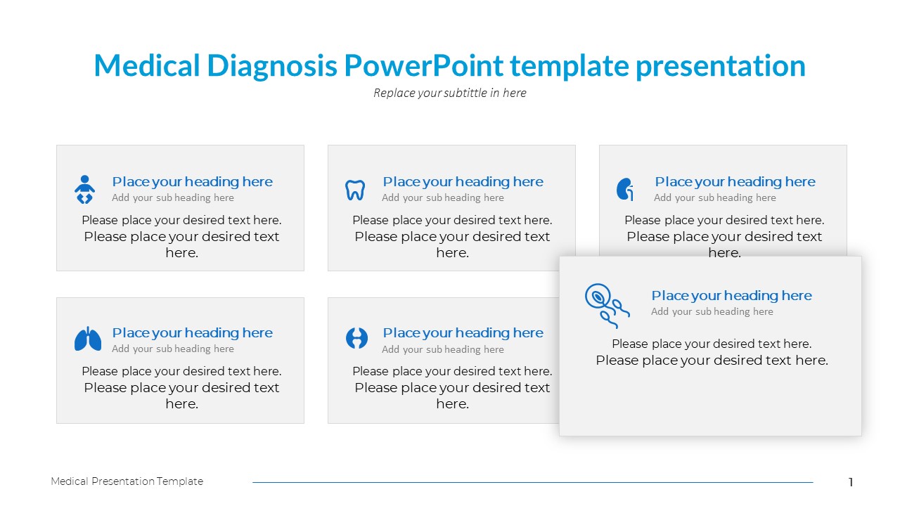 Medical Diagnosis PowerPoint template presentation