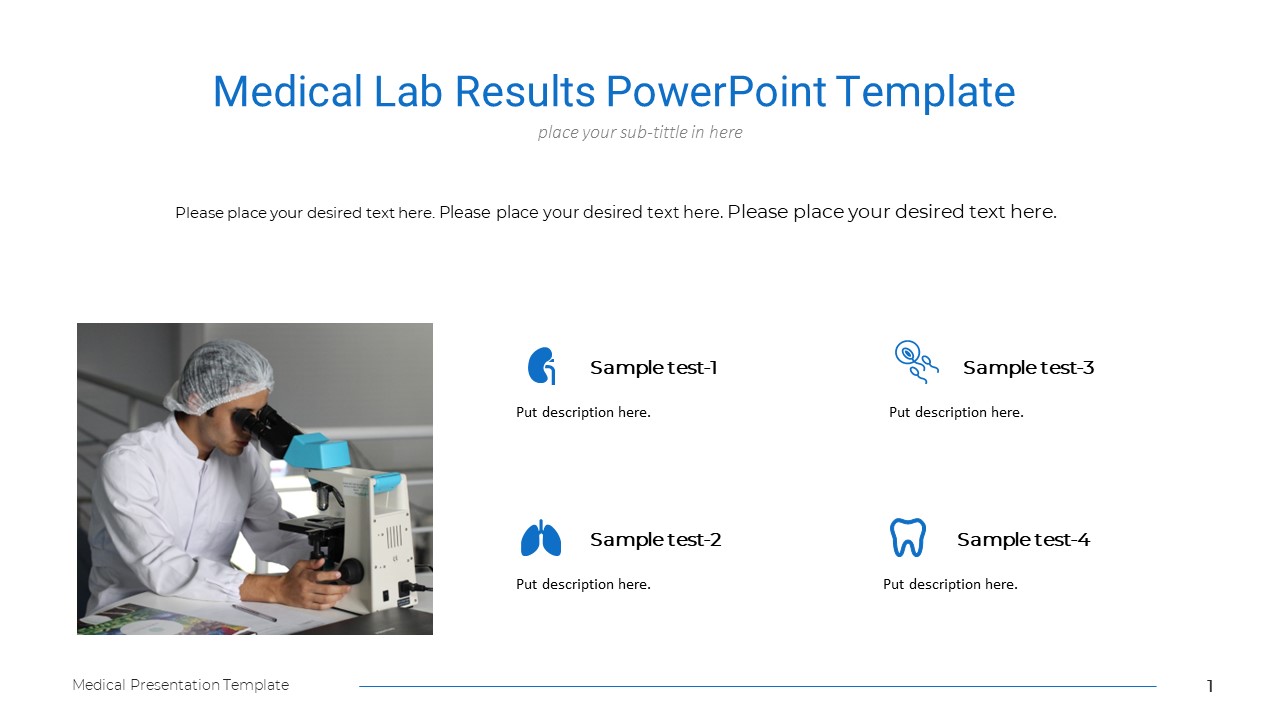 Medical Lab Results PowerPoint Template