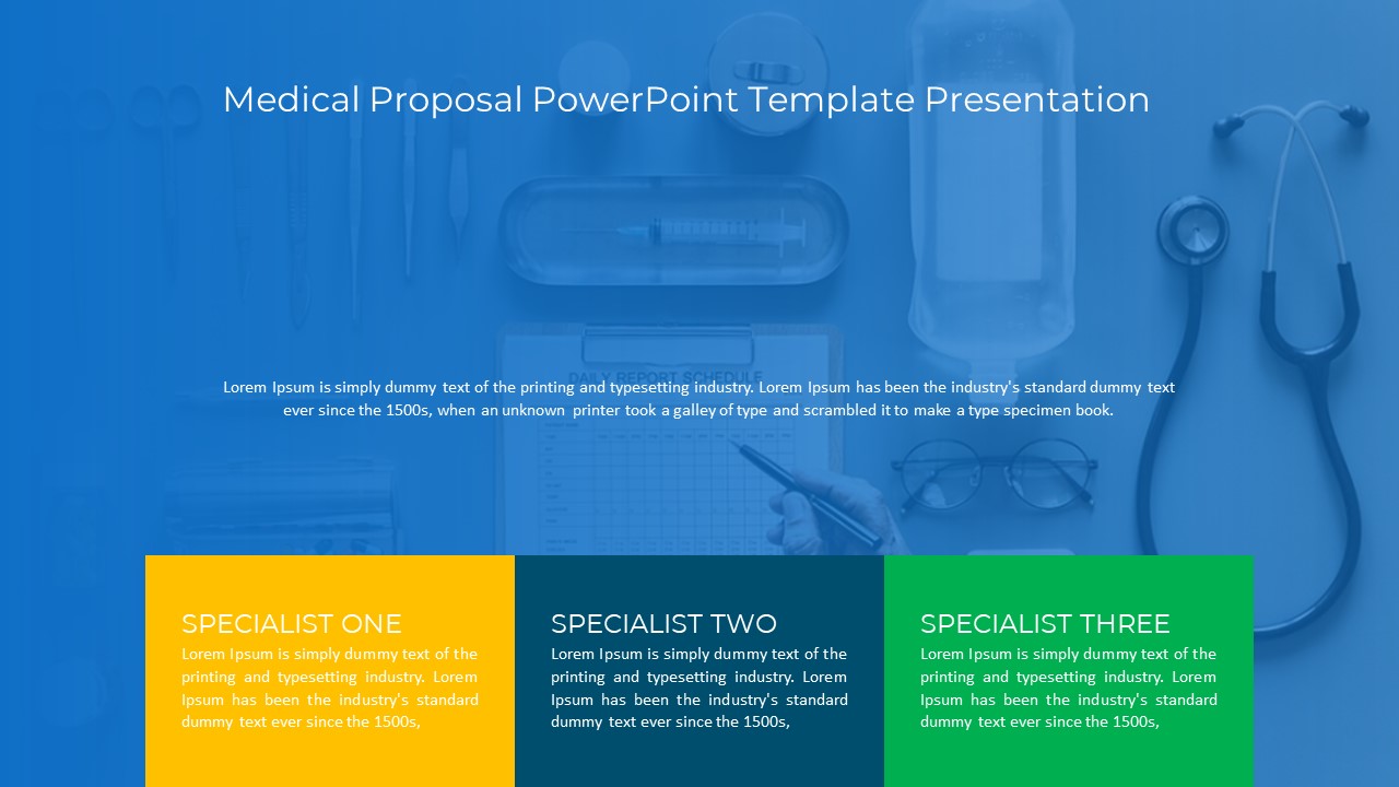 Medical Proposal PowerPoint Template Presentation