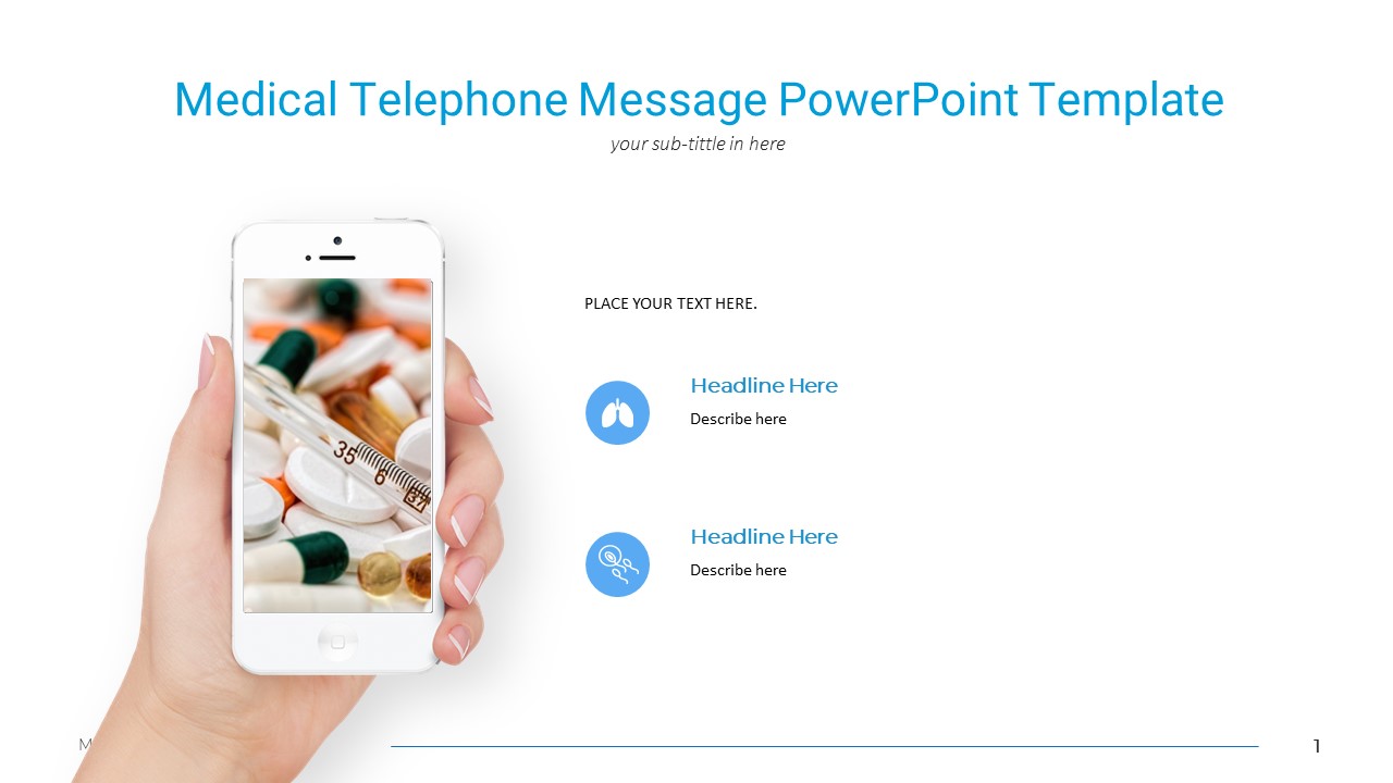 Medical Telephone Message PowerPoint Template
