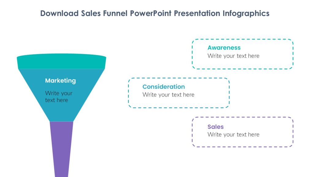 Funnel Infographics PowerPoint Template : 100% Editable PPTx