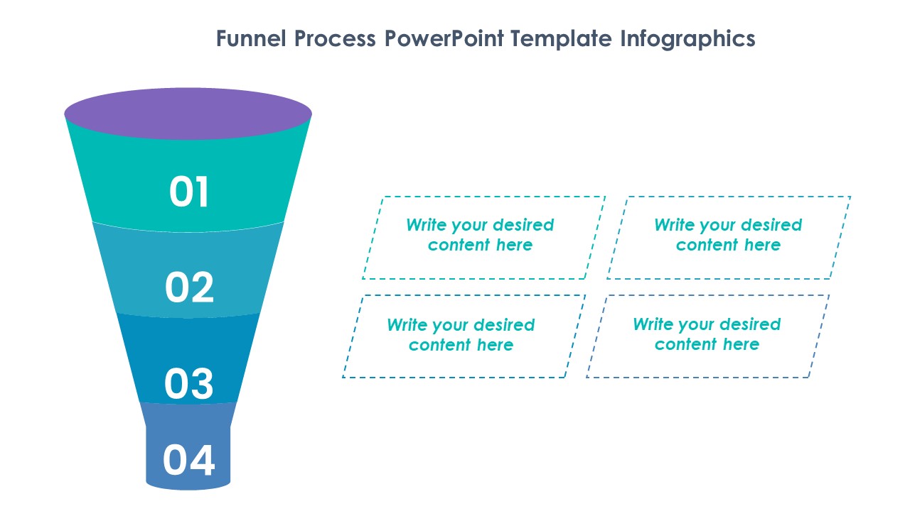 Funnel Process PowerPoint Template Infographics