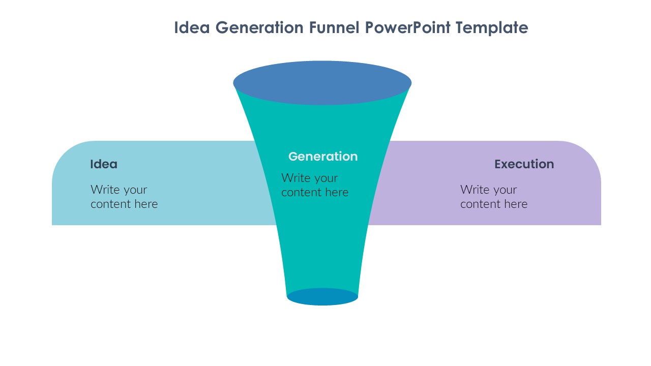 Idea Generation Funnel PowerPoint Template