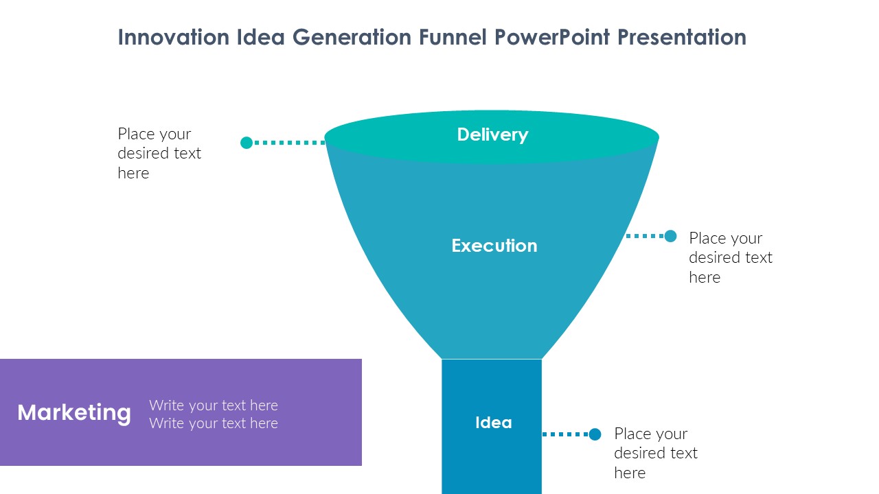Innovation Idea Generation Funnel PowerPoint Presentation