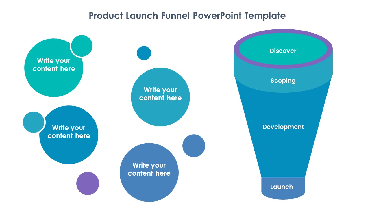 Product Launch Funnel PowerPoint Template