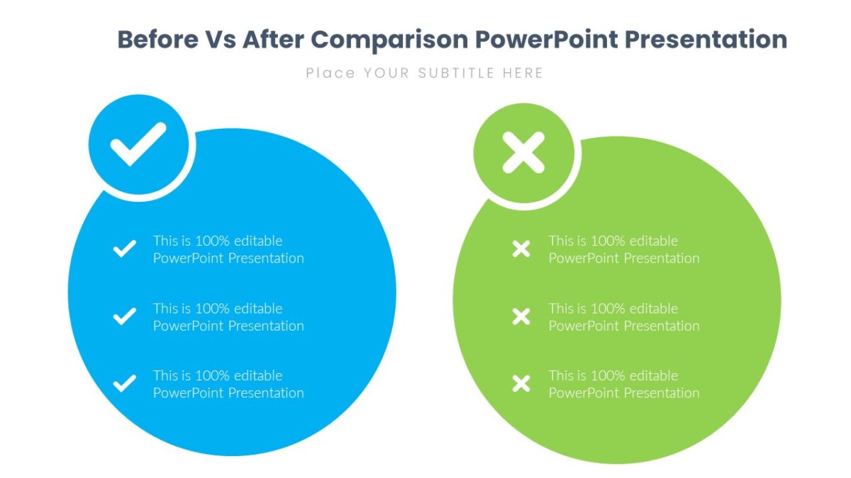 Before Vs After Comparison PowerPoint Presentation PPTUniverse
