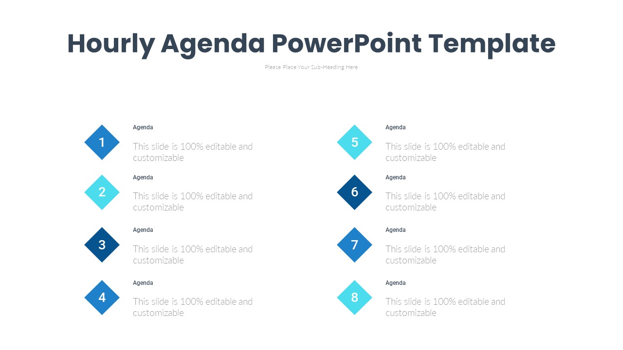 Hourly Agenda PowerPoint Template