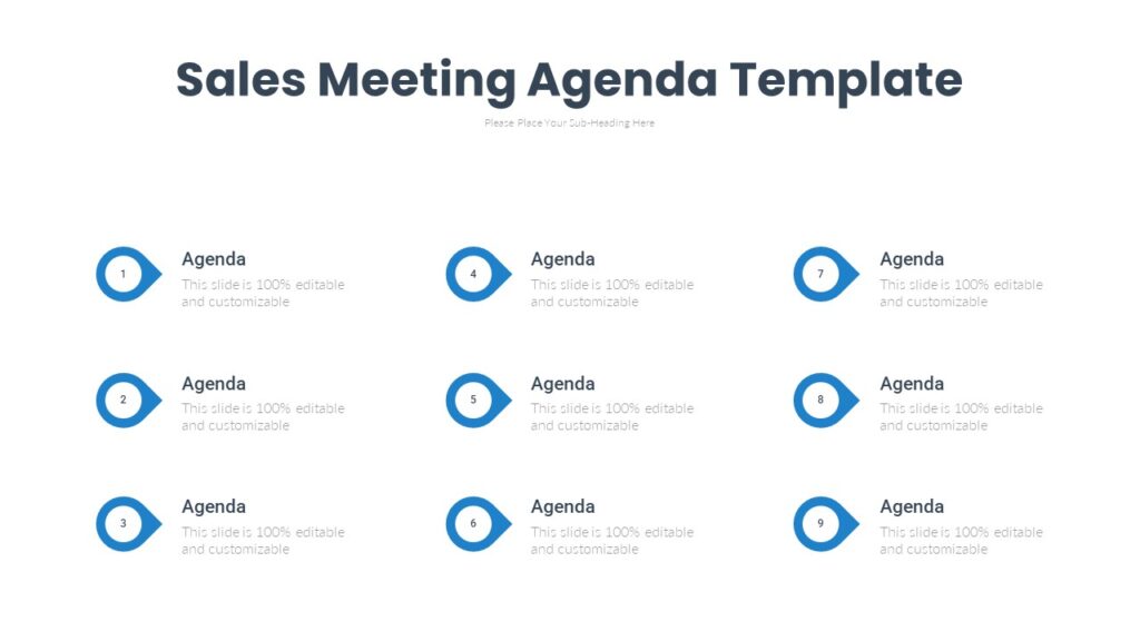 Sales Meeting Agenda Template PPTUniverse