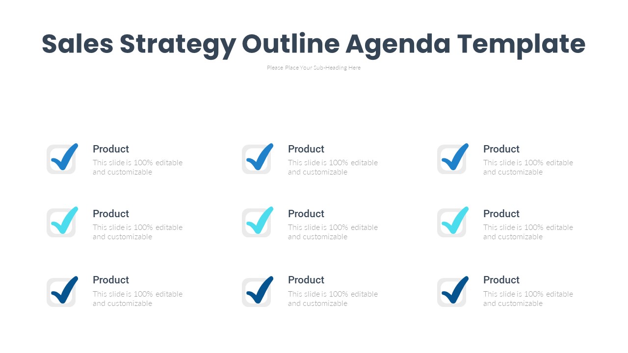 Sales Strategy Outline Agenda Template
