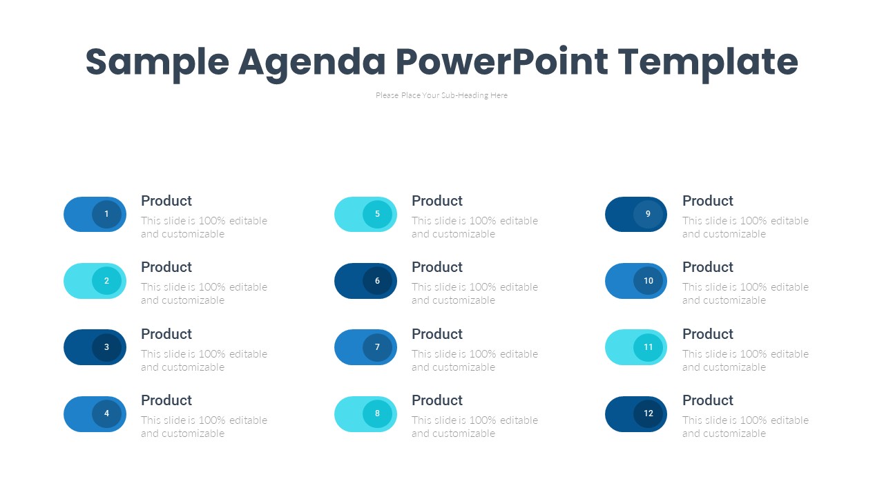 Sample Agenda PowerPoint Template
