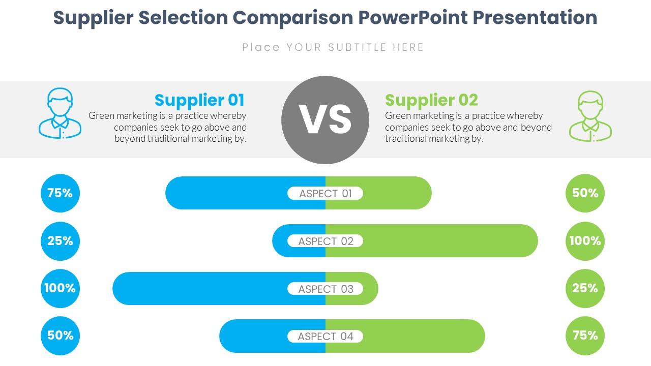 Supplier Selection Comparison PowerPoint Presentation