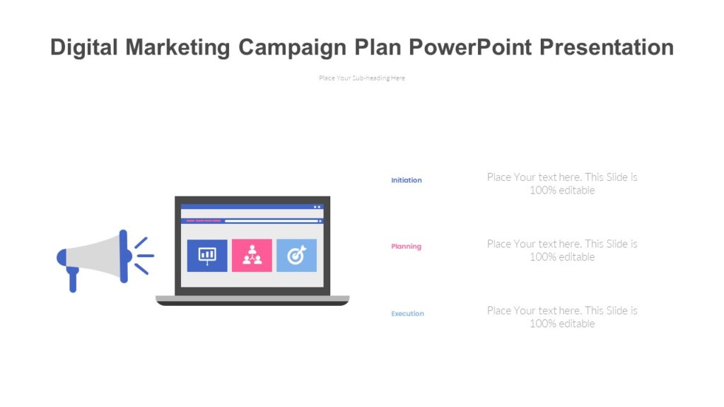 Digital Marketing Campaign Plan PowerPoint Presentation : 100% Editable ...