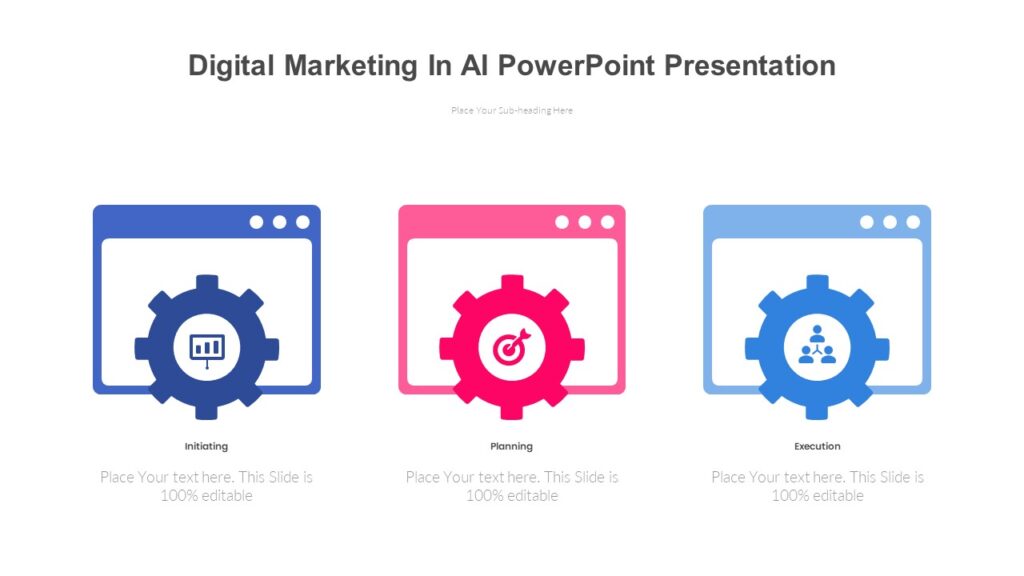 Digital Marketing In AI PowerPoint Presentation : 100% Editable PPTx