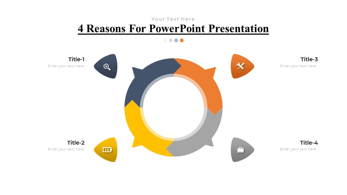 4 Reasons For PowerPoint Presentation : 100% Editable PPTx