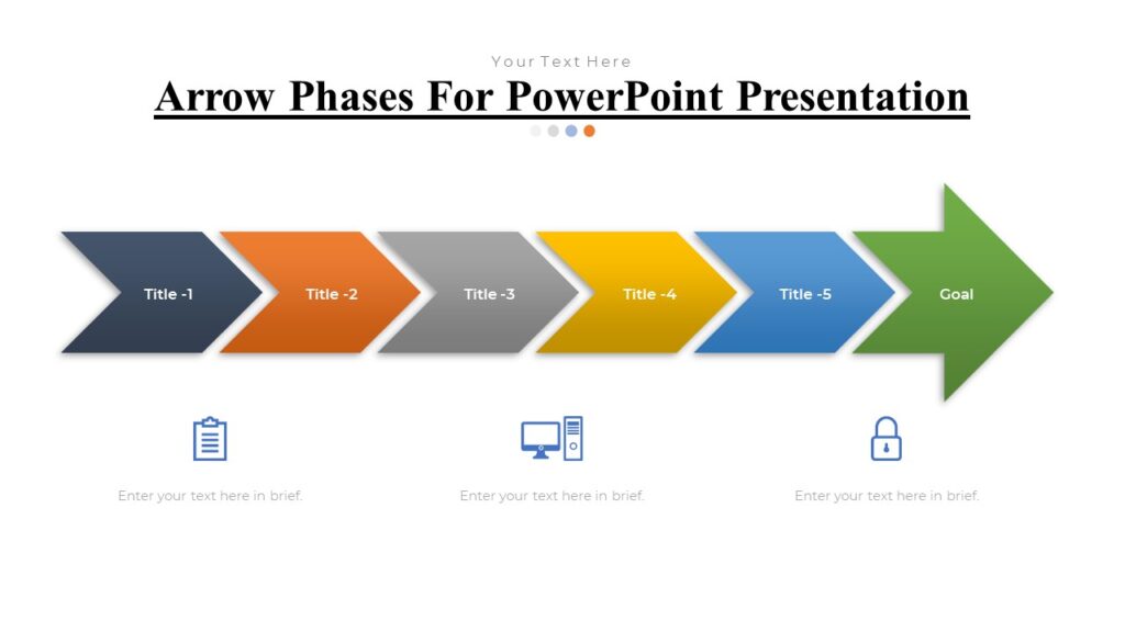 Arrow Phases For PowerPoint Presentation : 100% Editable PPTx