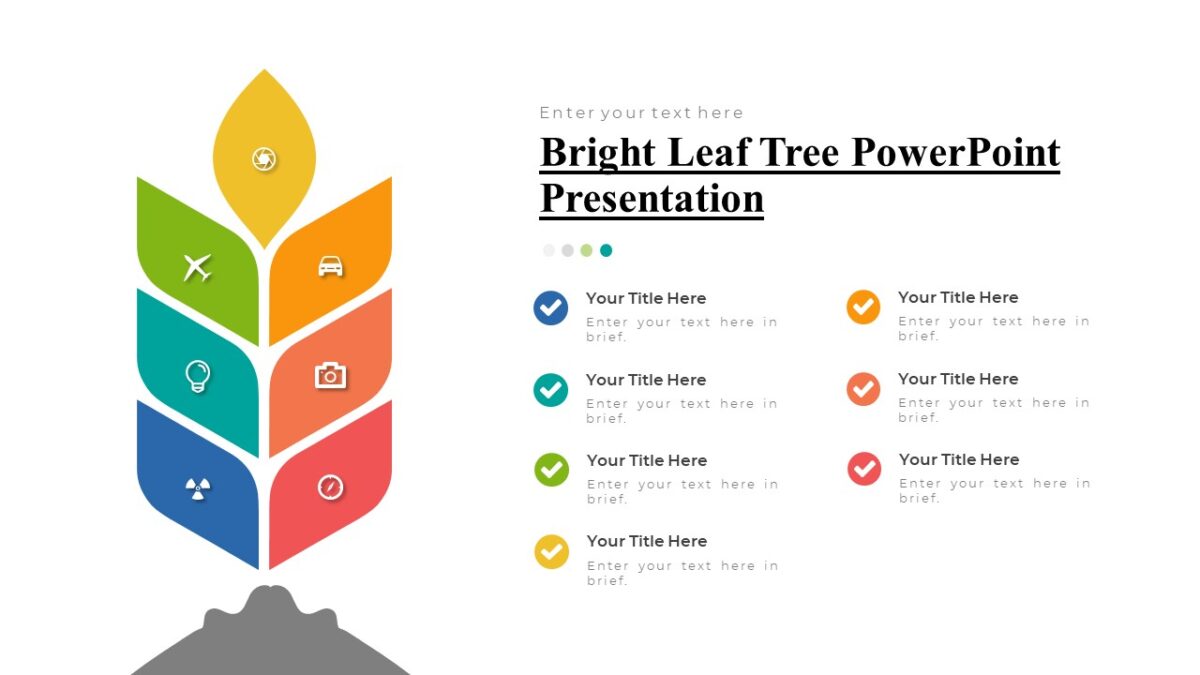 Bright Leaf Tree PowerPoint Presentation - PPTUniverse