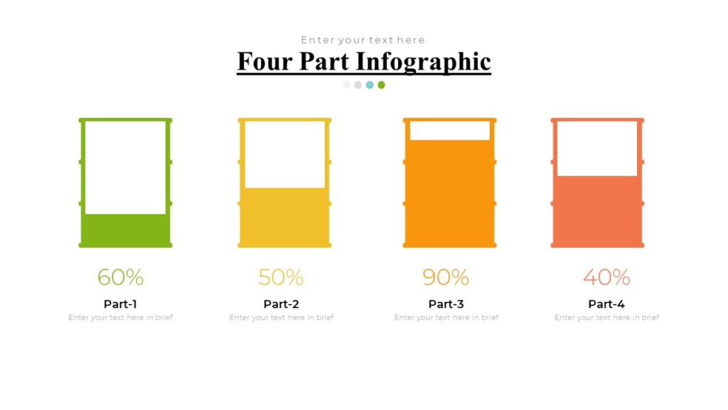 Four Part Model Example Four Part Infographic : 100% Editable PPTx