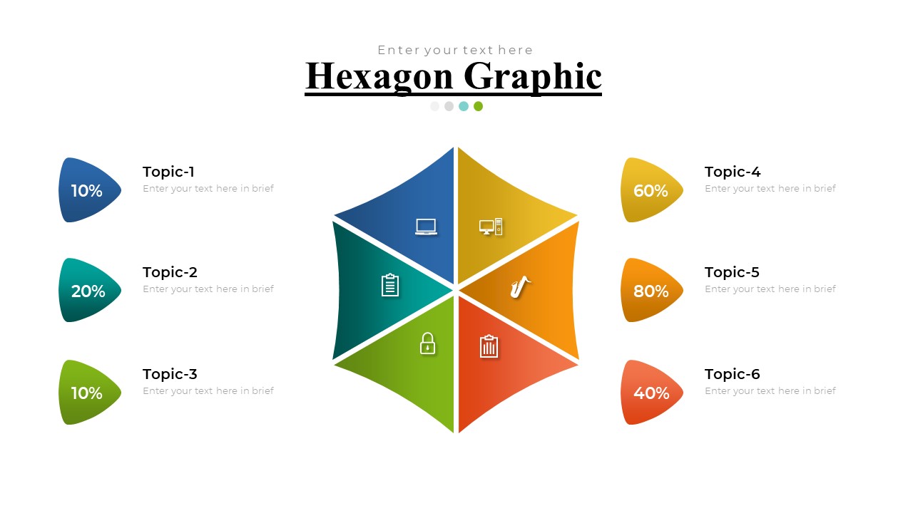Hexagon Graphic - PPTUniverse