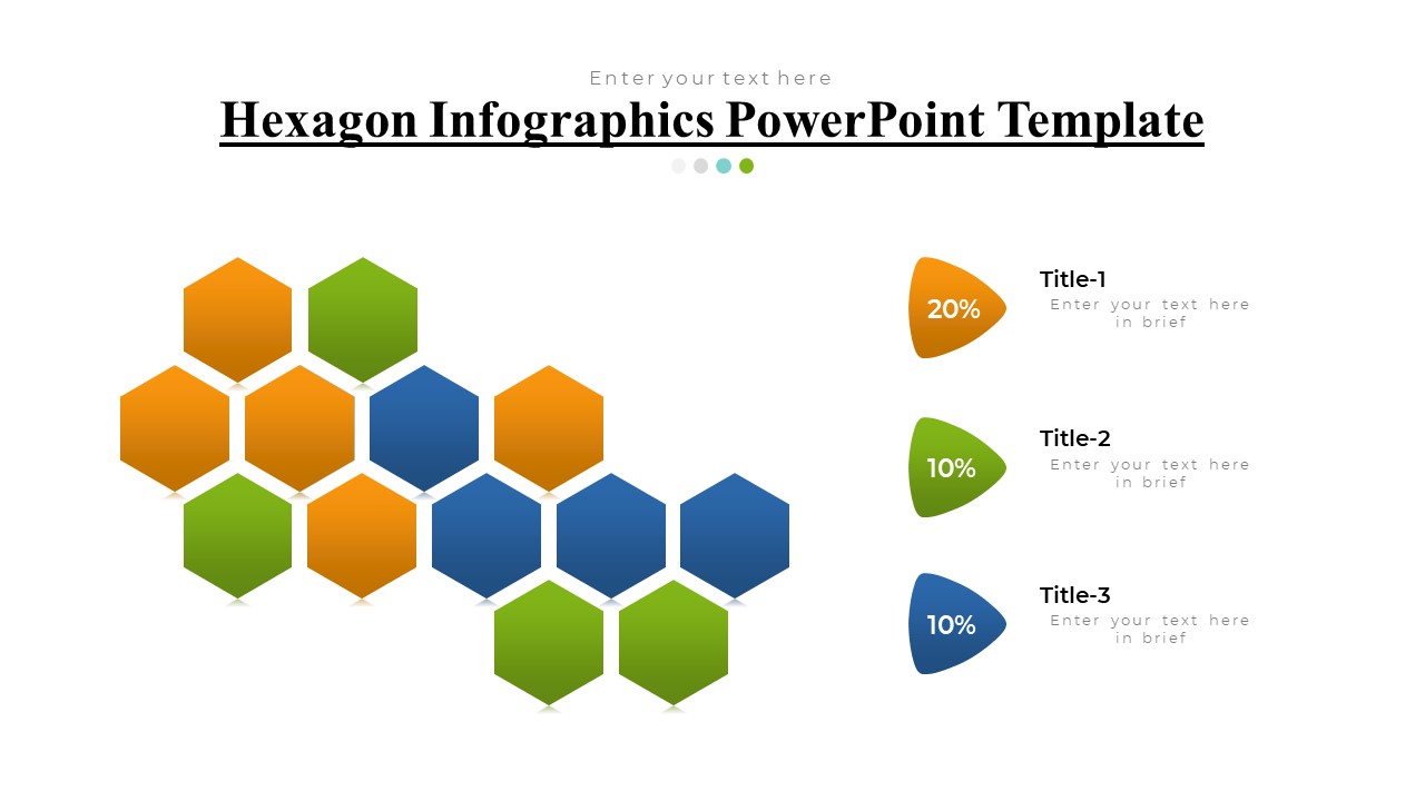 Hexagon Infographics PowerPoint Template - PPTUniverse