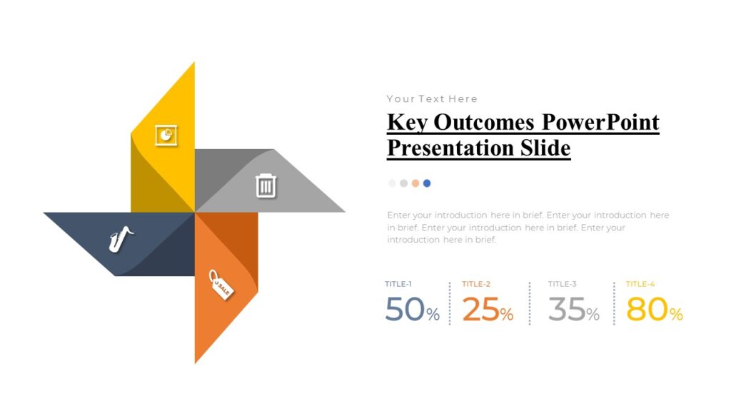 Key Outcomes PowerPoint Presentation Slide : 100% Editable PPTx