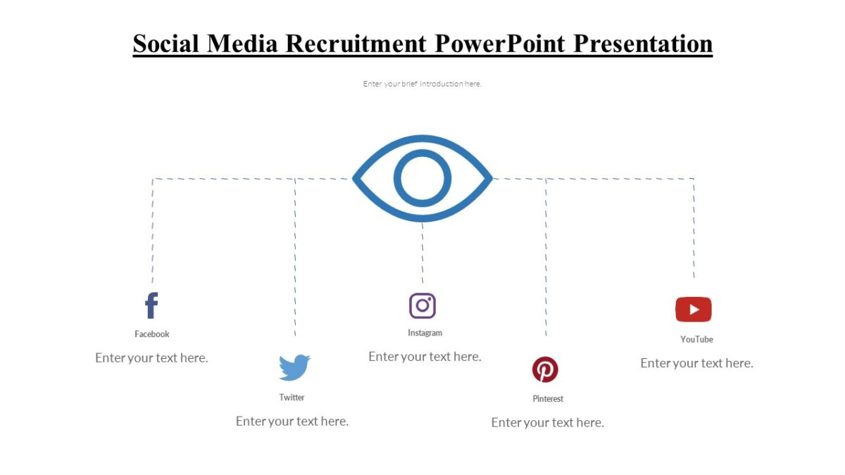Social Media Recruitment PowerPoint Presentation : 100% Editable PPTx