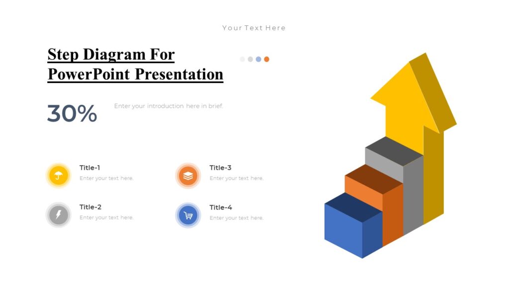 Step Function Graph Powerpoint Step Diagram For PowerPoint Presentation : 100% Editable PPTx