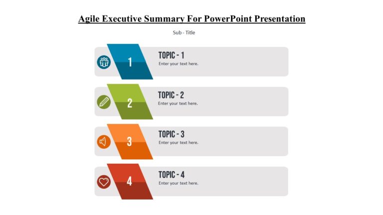 Agile Executive Summary For PowerPoint Presentation : 100% Editable PPTx