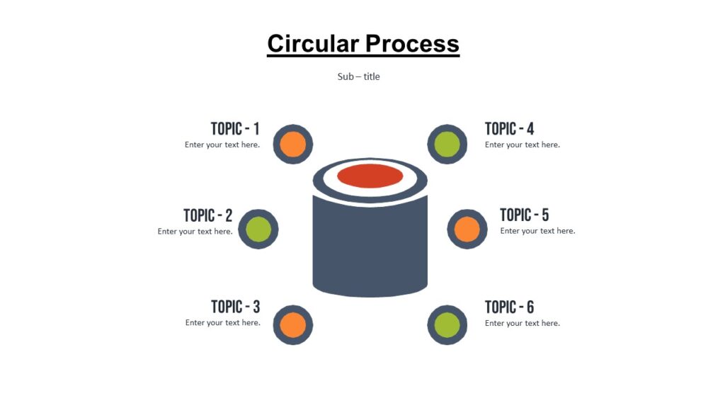 Circular Process : 100% Editable PPTx