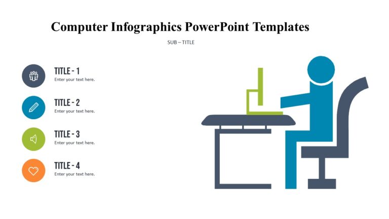Computer Graphic Powerpoint Vector Computer Infographics Powerpoint Templates : 100% Editable PPTx