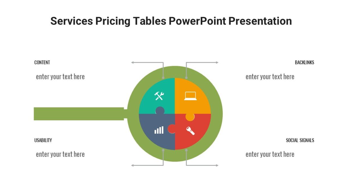 Services Pricing Tables PowerPoint Presentation : 100% Editable PPTx