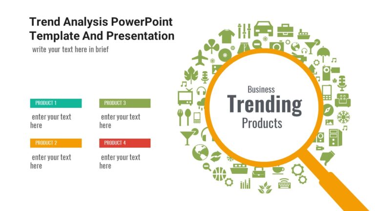 Trend Report Insight Slide Trend Analysis PowerPoint Template And Presentation : 100% Editable PPTx