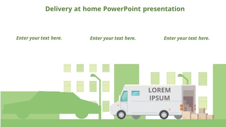 Delivery at home PowerPoint presentation : 100% Editable PPTx