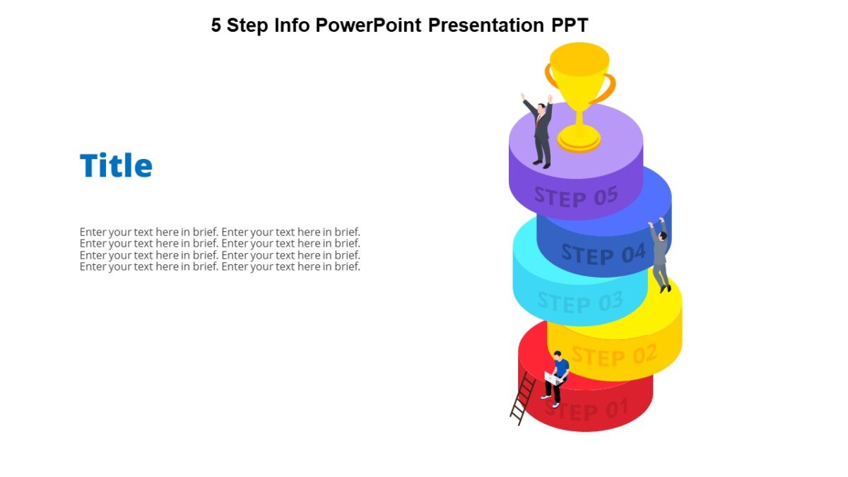 5 Step Info PowerPoint Presentation PPT : 100% Editable PPTx