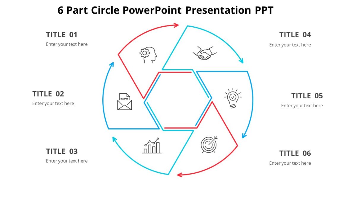 6 Part Circle PowerPoint Presentation PPT - PPTUniverse