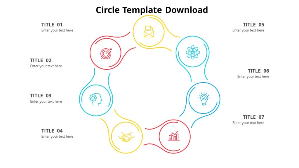 Circle Template Download : 100% Editable PPTx