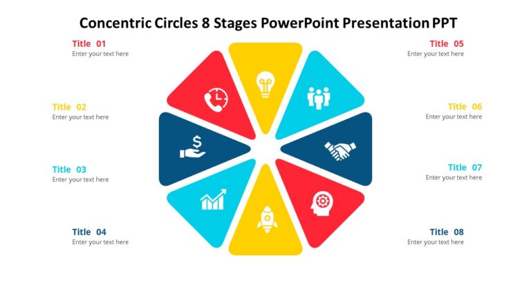 Concentric Circles 8 Stages PowerPoint Presentation PPT : 100% Editable ...
