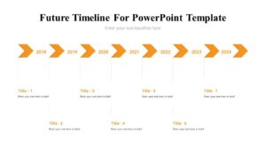 Future Timeline For PowerPoint Template : 100% Editable PPTx