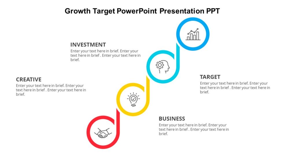Growth Target PowerPoint Presentation PPT : 100% Editable PPTx