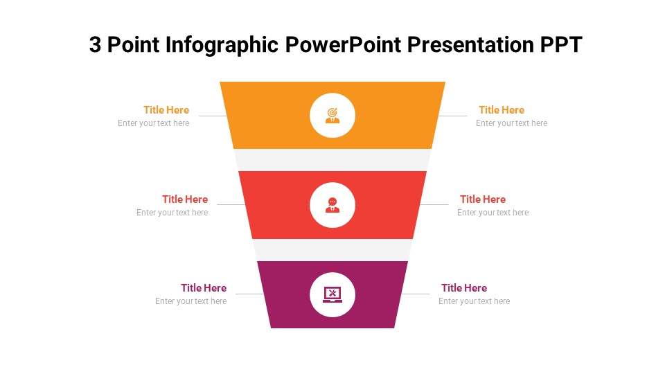 3 Point Infographic PowerPoint Presentation PPT - PPTUniverse