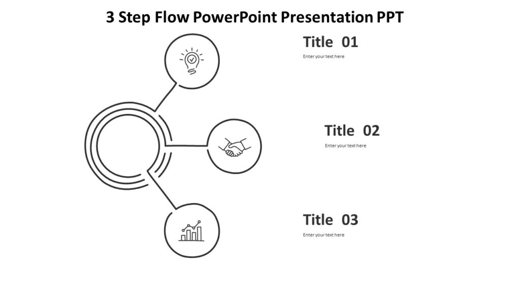 3 Step Flow PowerPoint Presentation PPT : 100% Editable PPTx