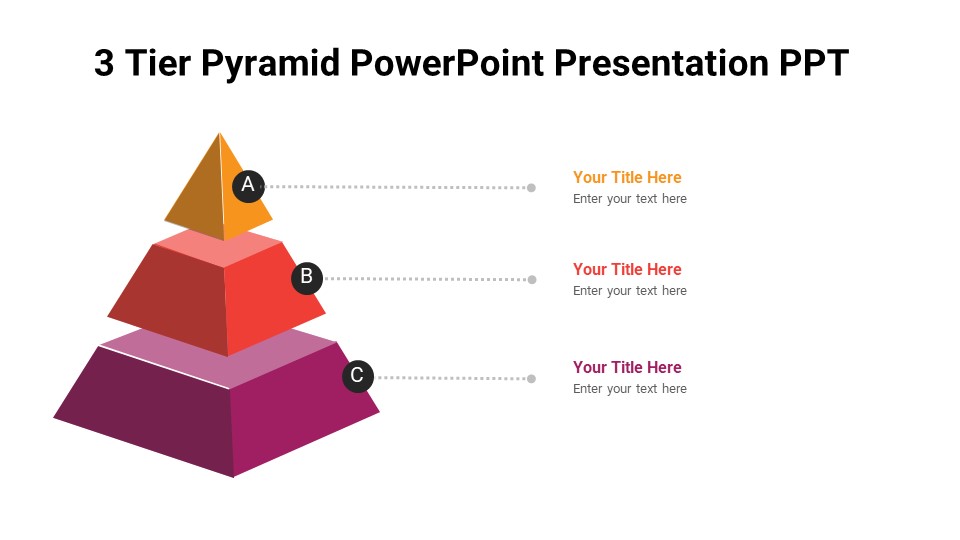 3 Tier Pyramid PowerPoint Presentation PPT - PPTUniverse