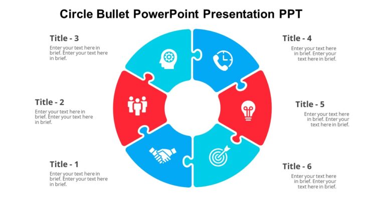 Circle Bullet PowerPoint Presentation PPT : 100% Editable PPTx