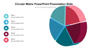 Circular Matrix PowerPoint Presentation Slide : 100% Editable PPTx