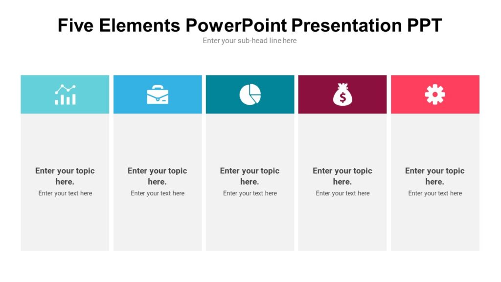Five Elements PowerPoint Presentation PPT : 100% Editable PPTx